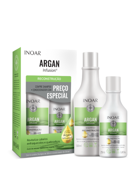 Plaukus atkuriančių priemonių rinkinys Inoar Argan Infusion Reconstruction