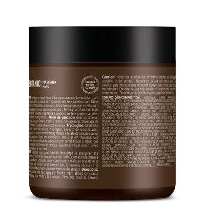 Plaukų kaukė su ricinos aliejumi Inoar Botanic Mask, 500 g.