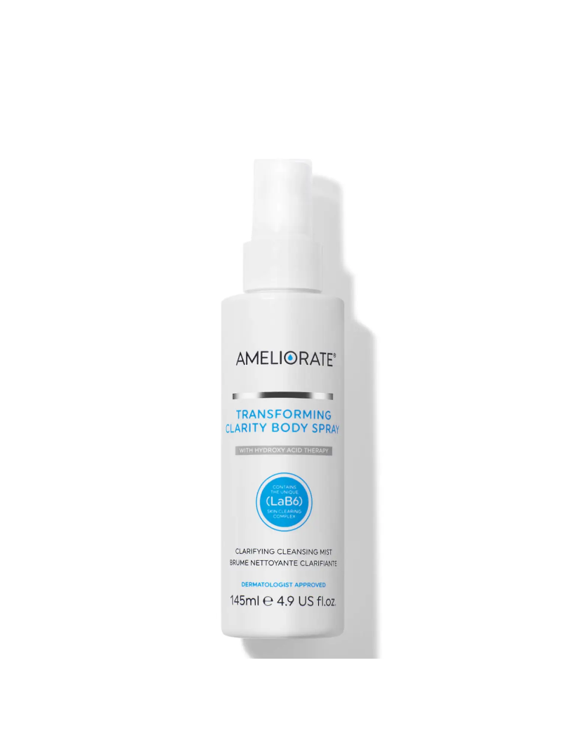 Kūno purškiklis nuo bėrimų AMELIORATE Transforming Clarity Spray, 145 ml.