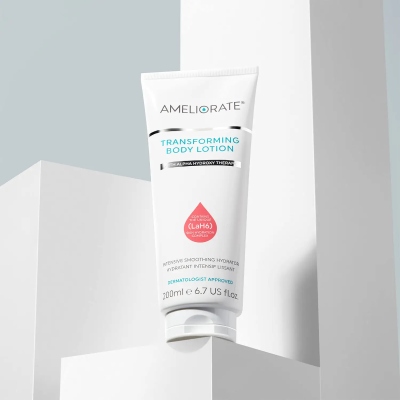 Rožių kvapo drėkinantis kūno losjonas AMELIORATE Transforming Body Lotion, 200 ml.