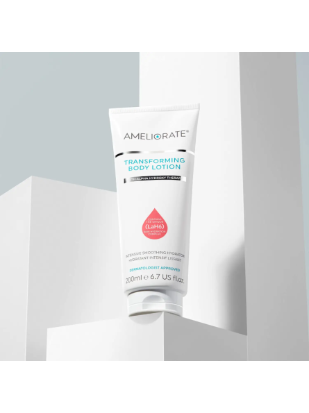 Rožių kvapo drėkinantis kūno losjonas AMELIORATE Transforming Body Lotion, 200 ml.