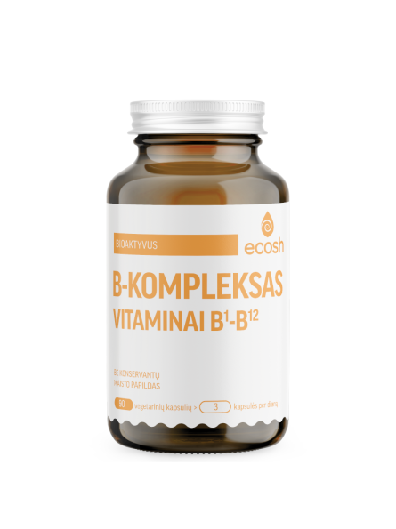 Bioaktyvus B vitaminų kompleksas Ecosh, 90 kapsulių