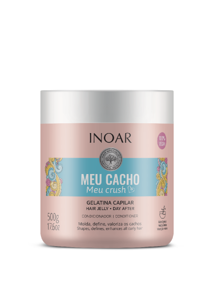 INOAR garbanų formavimo gelis Meu Cacho Meu Crush Hair Jelly, 500 g