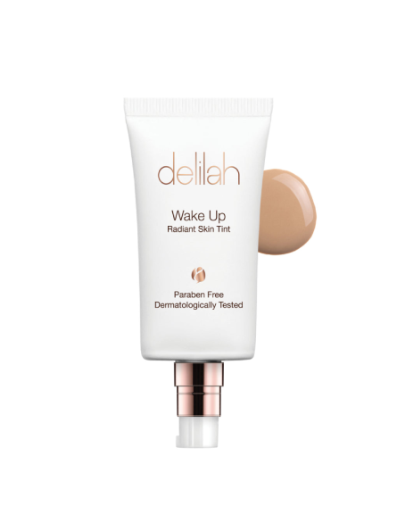 Tonuojantis veido kremas su spalva delilah Wake Up Radiant Skin Tint