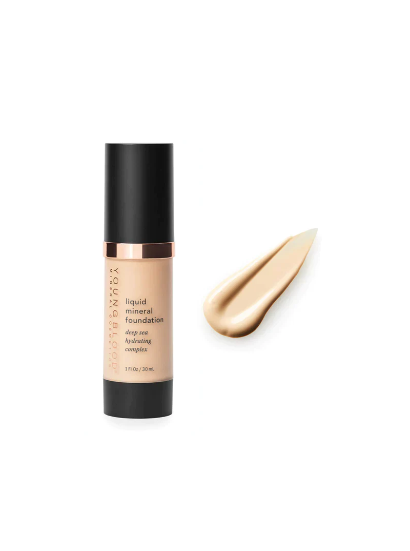 YOUNGBLOOD "Liquid mineral foundation" Skystas makiažo pagrindas