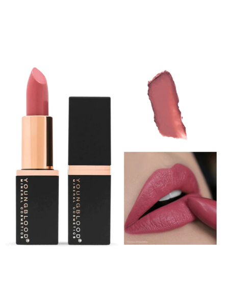 YOUNGBLOOD "Mineral creme lipstick" Kreminiai mineraliniai lūpų dažai