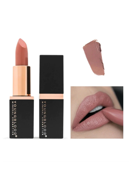 YOUNGBLOOD "Mineral creme lipstick" Kreminiai mineraliniai lūpų dažai