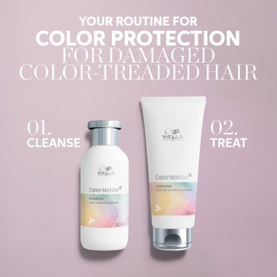 Wella Professionals COLOR MOTION+ Drėkinamasis, spalvą apsaugantis kondicionierius 200ml.