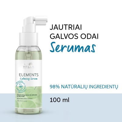 Wella Professionals ELEMENTS Calming Serumac Serumas jautriai galvos odai 100ml.