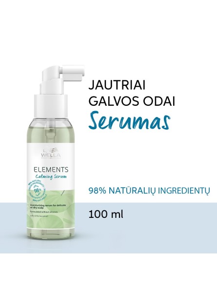 Wella Professionals ELEMENTS Calming Serumac Serumas jautriai galvos odai 100ml.