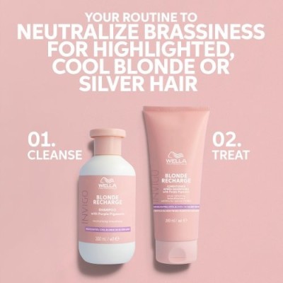 Wella Professionals BLONDE RECHARGE Geltoną atspalvį neutralizuojantis šampūnas