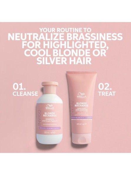 Wella Professionals BLONDE RECHARGE Geltoną atspalvį neutralizuojantis šampūnas