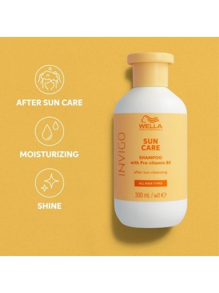 Wella Professionals SUN CARE Šampūnas po saulės su provitaminu B5 300ml.