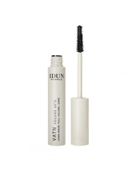 IDUN Minerals MASCARA VATN VOLUME 38°C Suteikiantis apimties vandeniui atsparus blakstienų tušas, 9 ml.