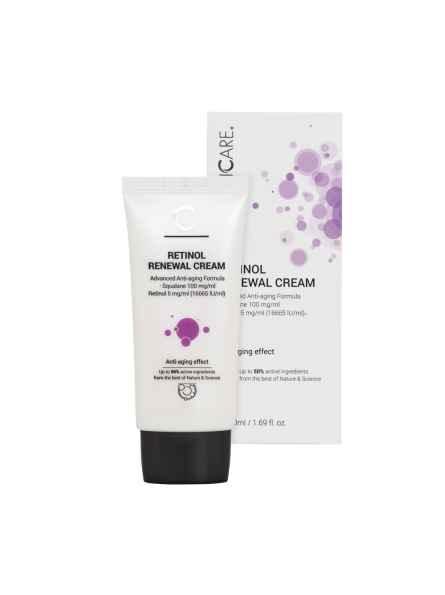 Clinicare RETINOL RENEWAL CREAM Atjauninantis kremas su retinoliu, 50ml.