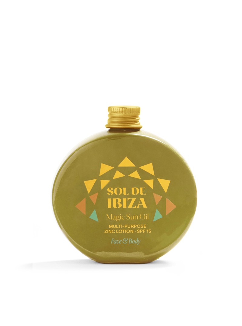 Sol De Ibiza MAGIC SUN OIL Magiškas saulės aliejus veidui ir kūnui su SPF 15