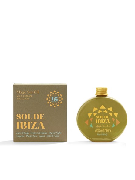 Sol De Ibiza MAGIC SUN OIL Magiškas saulės aliejus veidui ir kūnui su SPF 15