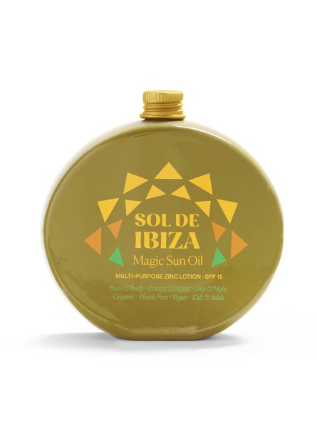 Sol De Ibiza MAGIC SUN OIL Magiškas saulės aliejus veidui ir kūnui su SPF 15