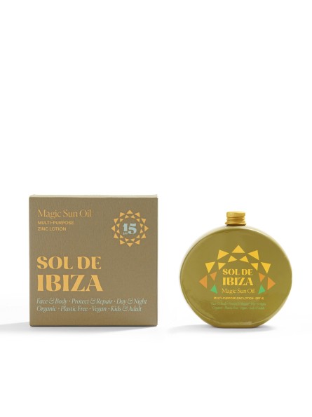 Sol De Ibiza MAGIC SUN OIL Magiškas saulės aliejus veidui ir kūnui su SPF 15