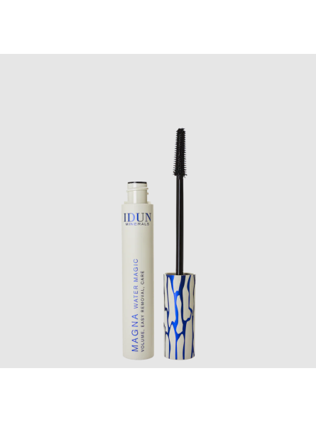 Idun Minerals MASCARA MAGNA WATER MAGIC Suteikiantis apimties blakstienų tušas, 13,5 ml.