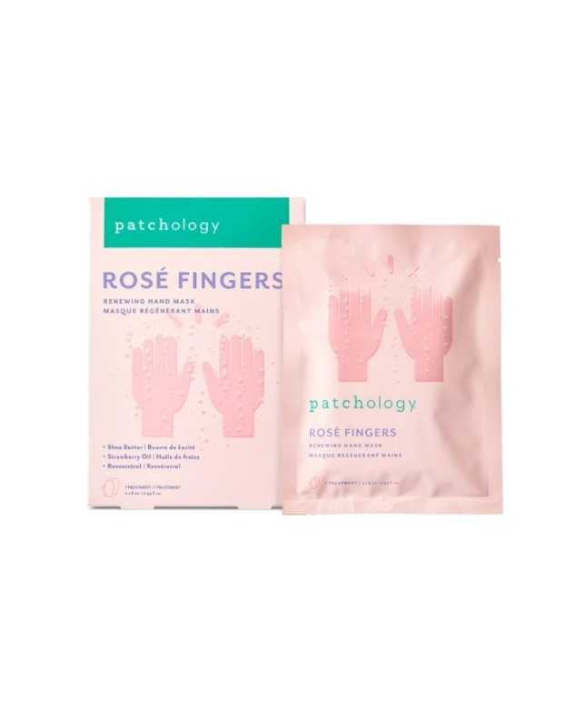 Patchology Renewing Hand Mask Rosé Fingers atnaujinanti rankų kaukė, 1 pora