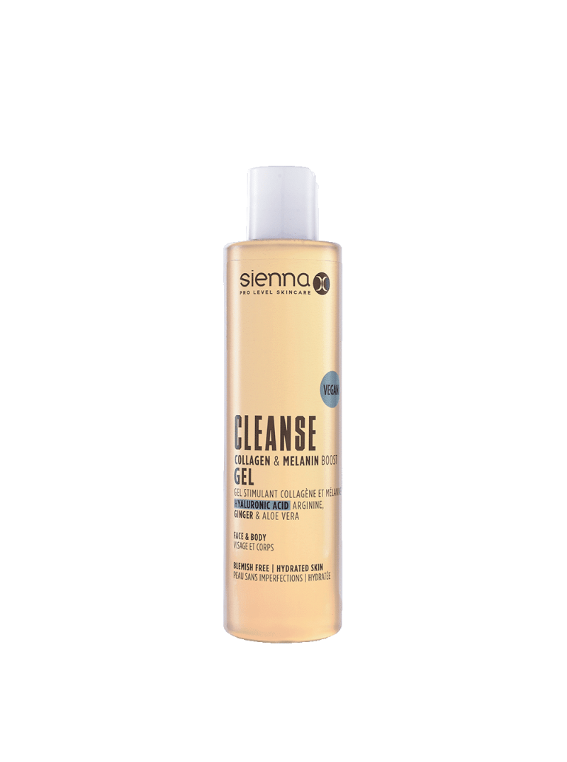 Sienna-X CLEANSE COLLAGEN & MELANIN BOOSTING GEL Drėkinantis kūno prausiklis, 200 ml.