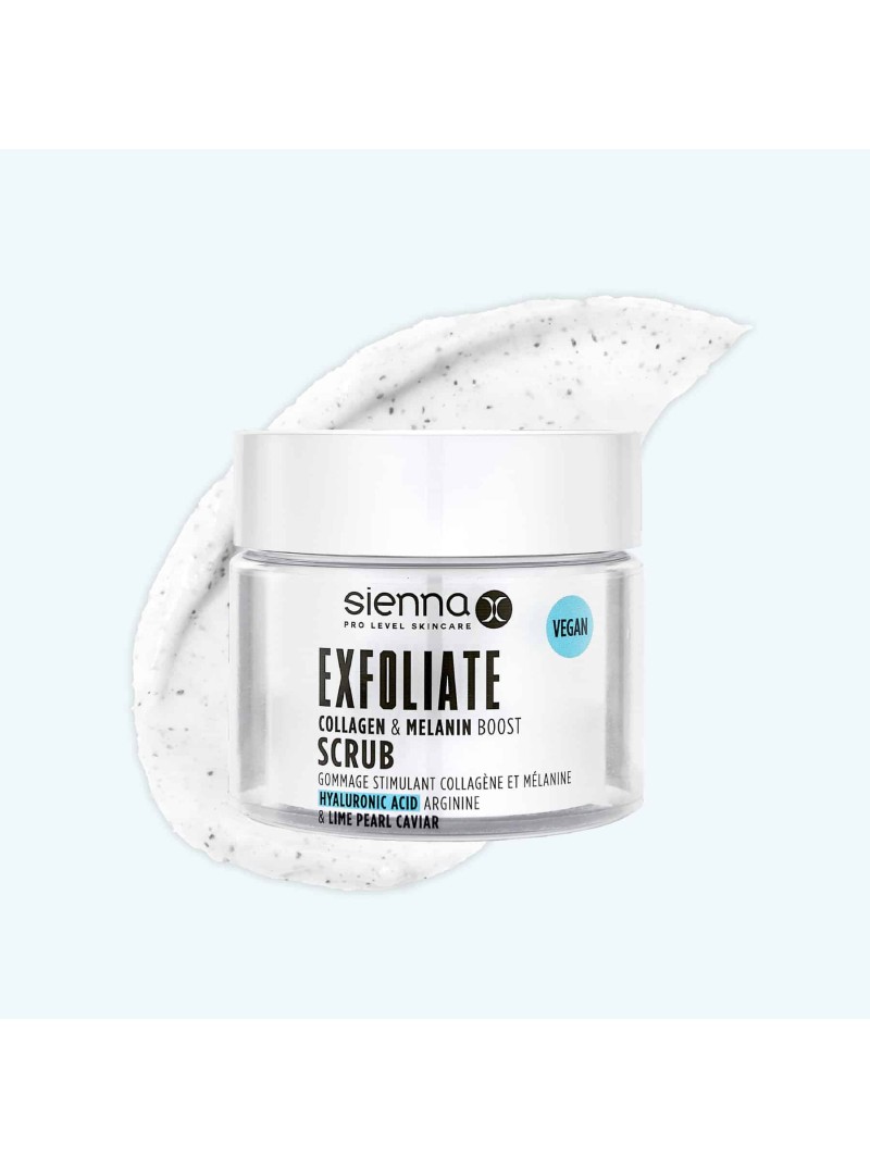 Sienna-X EXFOLIATE COLLAGEN AND MELANIN BOOSTING SCRUB Kūno šveitiklis, 180 ml.