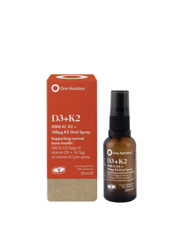 One Nutrition purškiamas vitaminas D3 + K2, 30ml