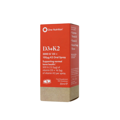 One Nutrition purškiamas vitaminas D3 + K2, 30ml