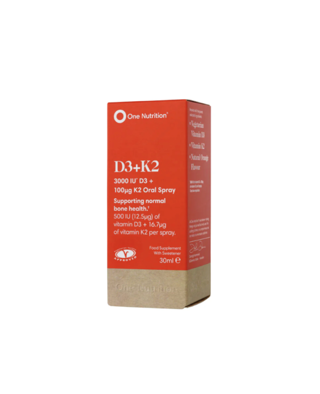 One Nutrition purškiamas vitaminas D3 + K2, 30ml