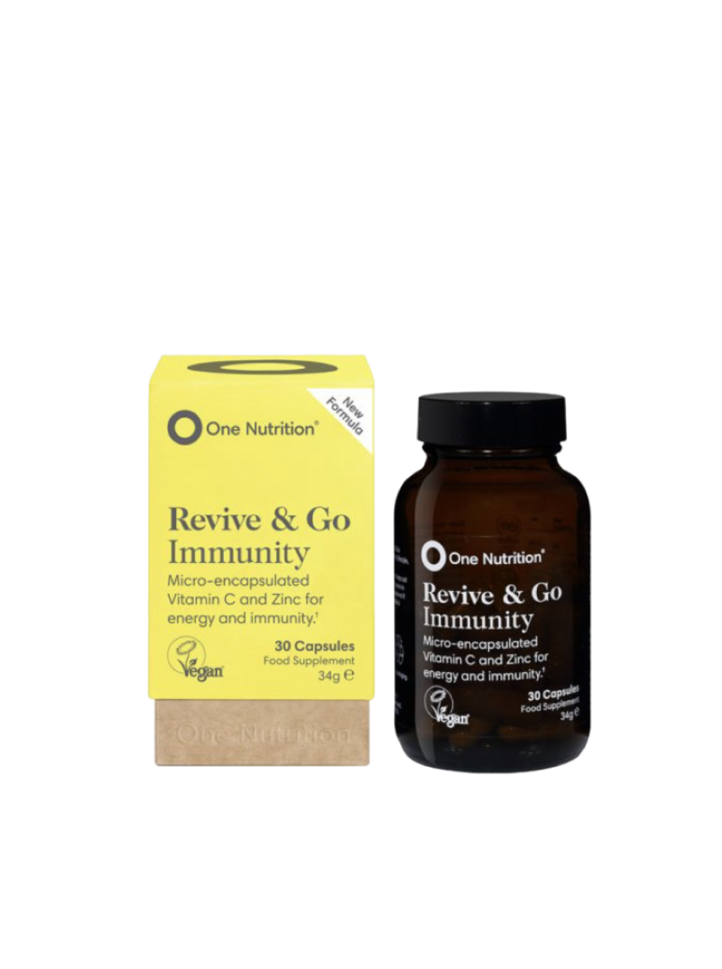 One Nutrition Revive & Go Immunity vitaminas C ir cinkas, 30 kaps.