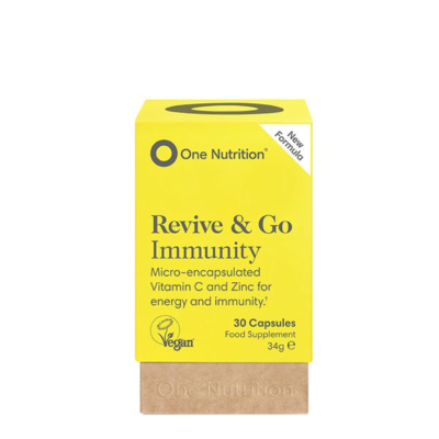 One Nutrition Revive & Go Immunity vitaminas C ir cinkas, 30 kaps.