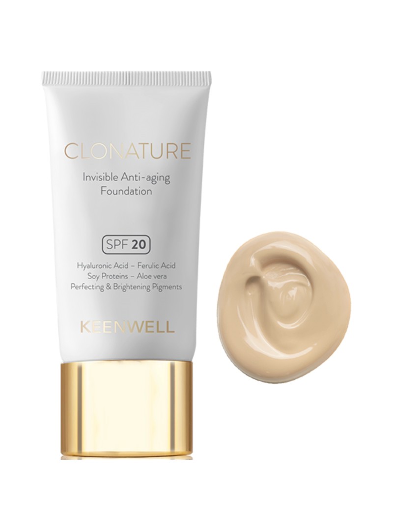 KEENWELL CLONATURE JAUNINANTIS MAKIAŽO PAGRINDAS SPF20, 30 ml (Nr.1)