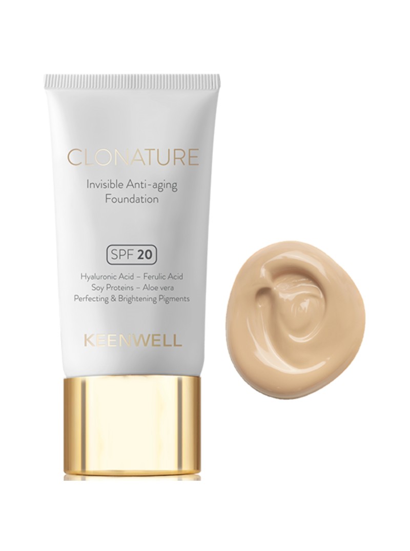 KEENWELL CLONATURE JAUNINANTIS MAKIAŽO PAGRINDAS SPF20, 30 ml (Nr.2)