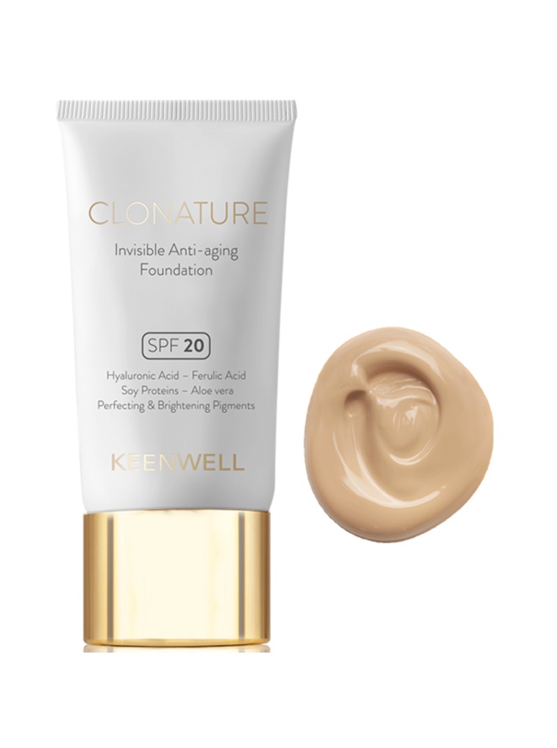KEENWELL CLONATURE JAUNINANTIS MAKIAŽO PAGRINDAS SPF20, 30 ml (Nr.4)