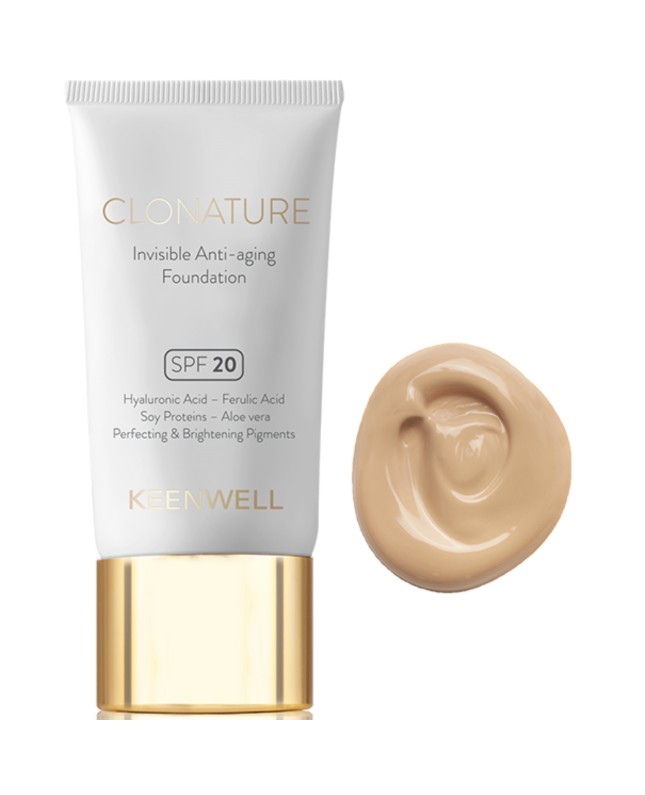KEENWELL CLONATURE JAUNINANTIS MAKIAŽO PAGRINDAS SPF20, 30 ml (Nr.4)