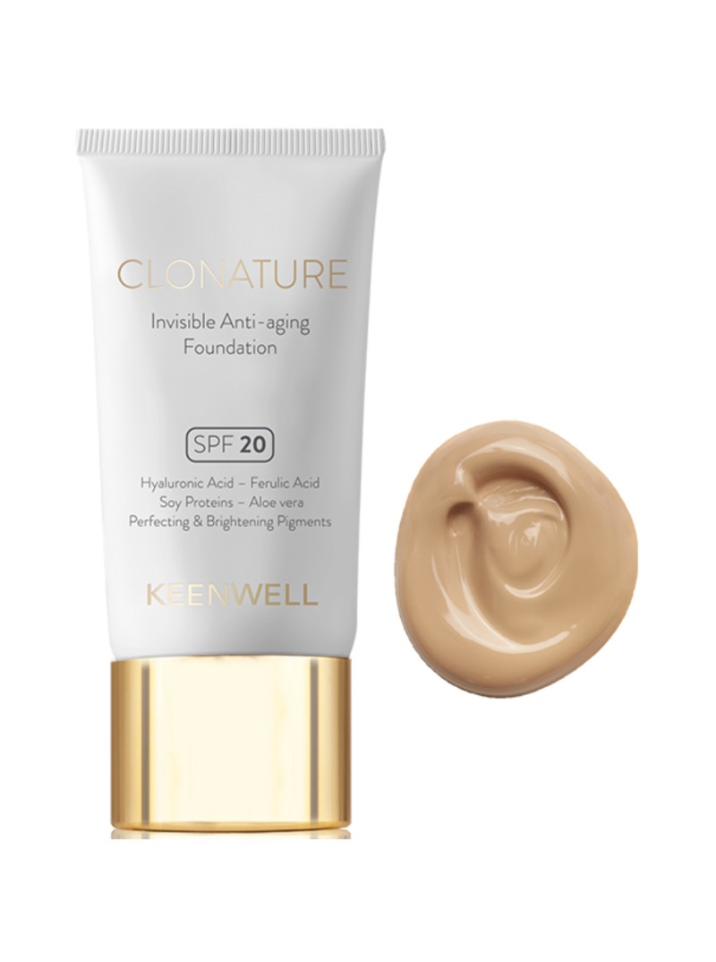 KEENWELL CLONATURE JAUNINANTIS MAKIAŽO PAGRINDAS SPF20, 30 ml (Nr.5)