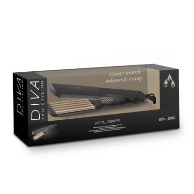 Plaukų gofravimo žnyplės Diva Pro Styling Digital Crimper