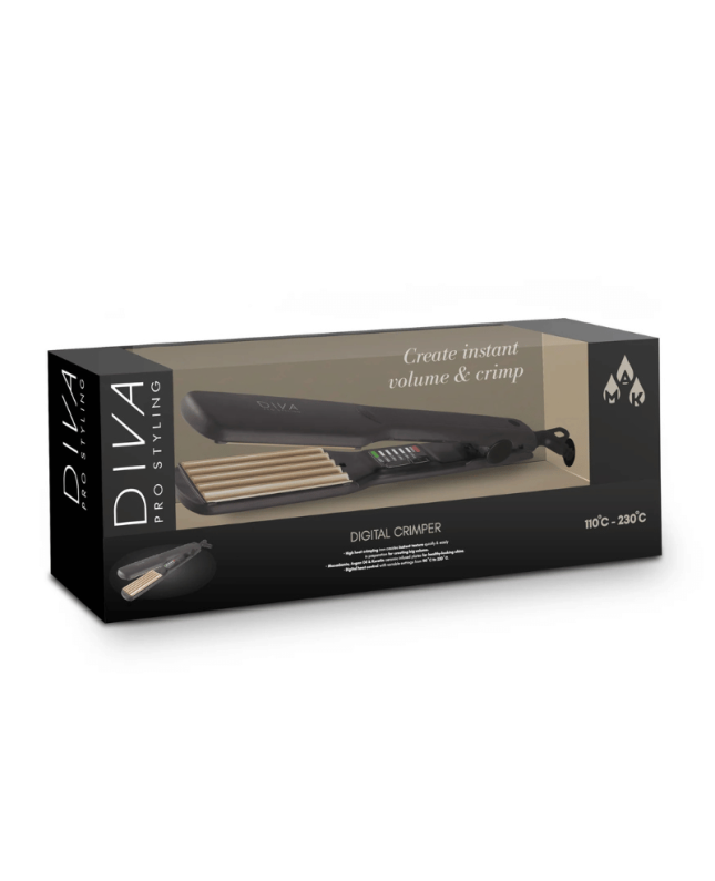 Plaukų gofravimo žnyplės Diva Pro Styling Digital Crimper