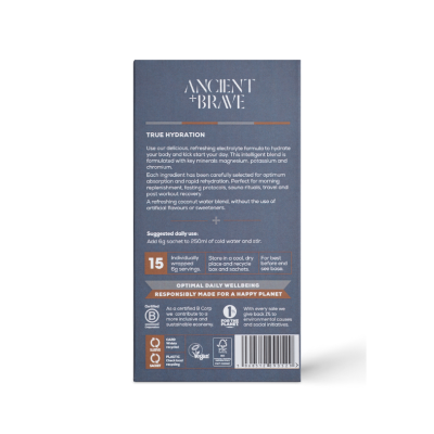 Ancient + Brave True Hydration paketėliai, 15 x 6g