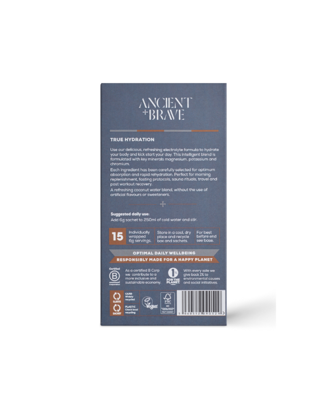 Ancient + Brave True Hydration paketėliai, 15 x 6g
