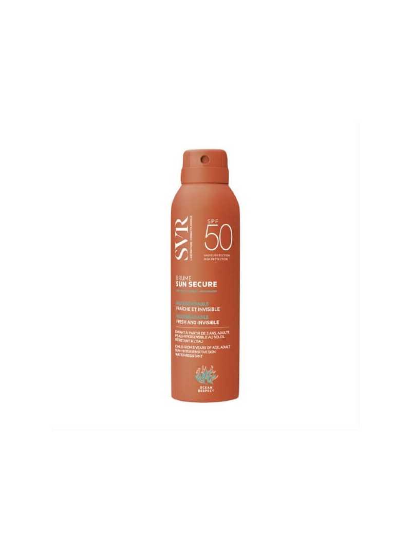 SVR SUN SECURE BRUME, purškiamas balzamas nuo saulės veidui ir kūnui, SPF50+, 200 ml