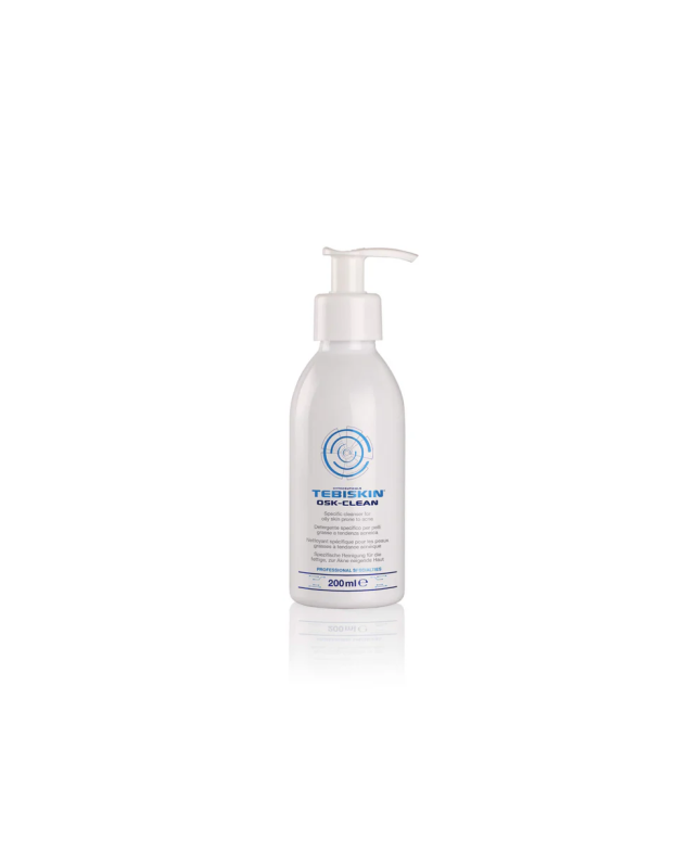 Tebiskin OSK CLEAN Prausimosi gelis riebiai, į aknę linkusiai odai, 200 ml.