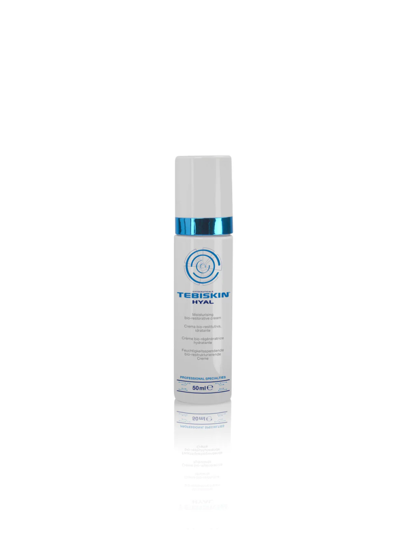 Tebiskin HYAL Drėkinantis, bio-papildantis, senėjimą stabdantis kremas,50 ml.