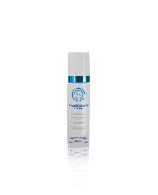 Tebiskin HYAL Drėkinantis, bio-papildantis, senėjimą stabdantis kremas,50 ml.