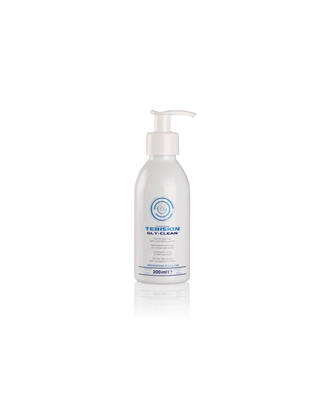 Tebiskin GLY-C CLEANSER prausimosi gelis su švelniu šveičiamuoju poveikiu, 200 ml.