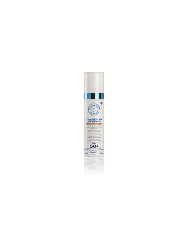 Tebiskin UV-SOOTH TEINTEE SPF 50+ Tonuojantis kremas,50 ml.