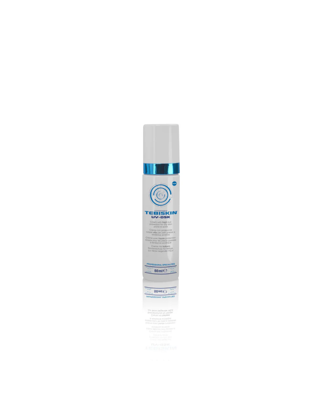 Tebiskin UV-OSK SPF 30 Apsauginis kremas nuo saulės riebiai odai, linkusiai į aknę,50 ml.