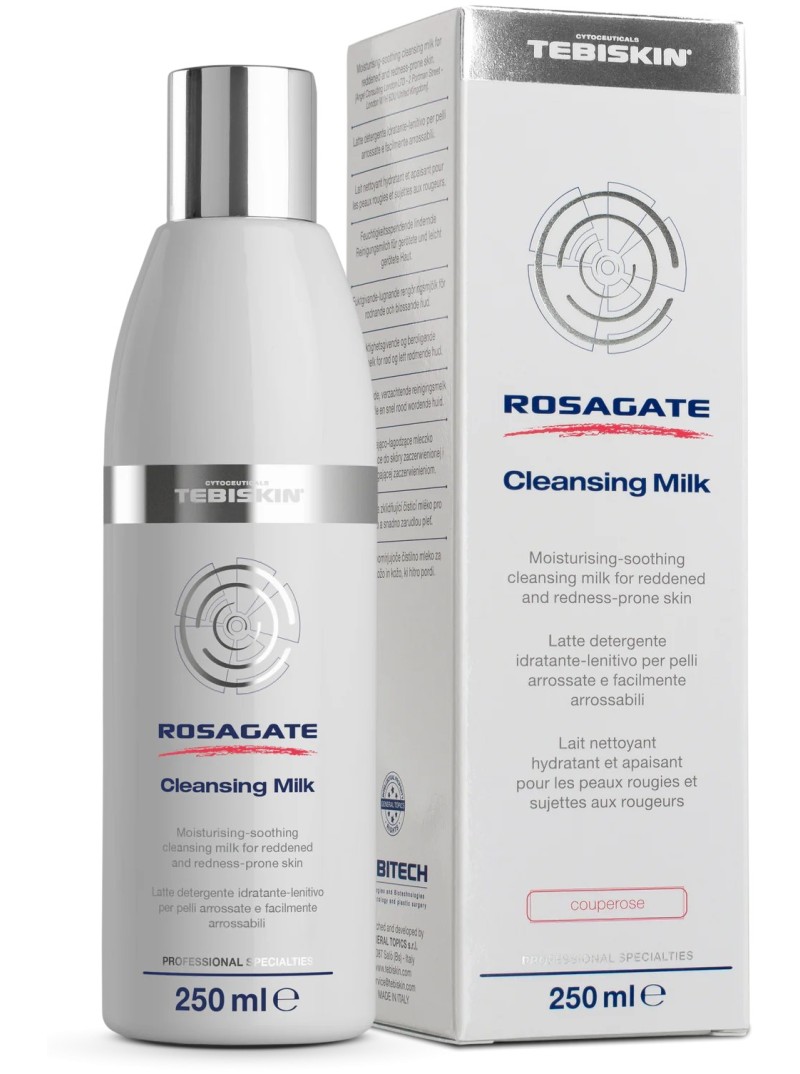 Tebiskin ROSAGATE Cleansing Milk valomasis pienelis, 250 ml.
