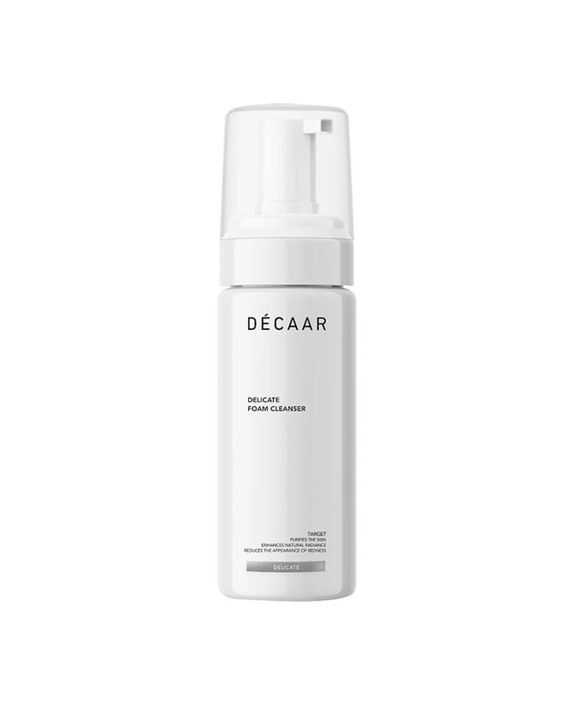 Decaar DELICATE FOAM CLEANSER Švelnios valomosios putos jautriai odai, 150 ml.